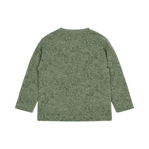 LITTLE DUTCH. Μπλουζάκι μακρυμάνικο Safari Dreams Green