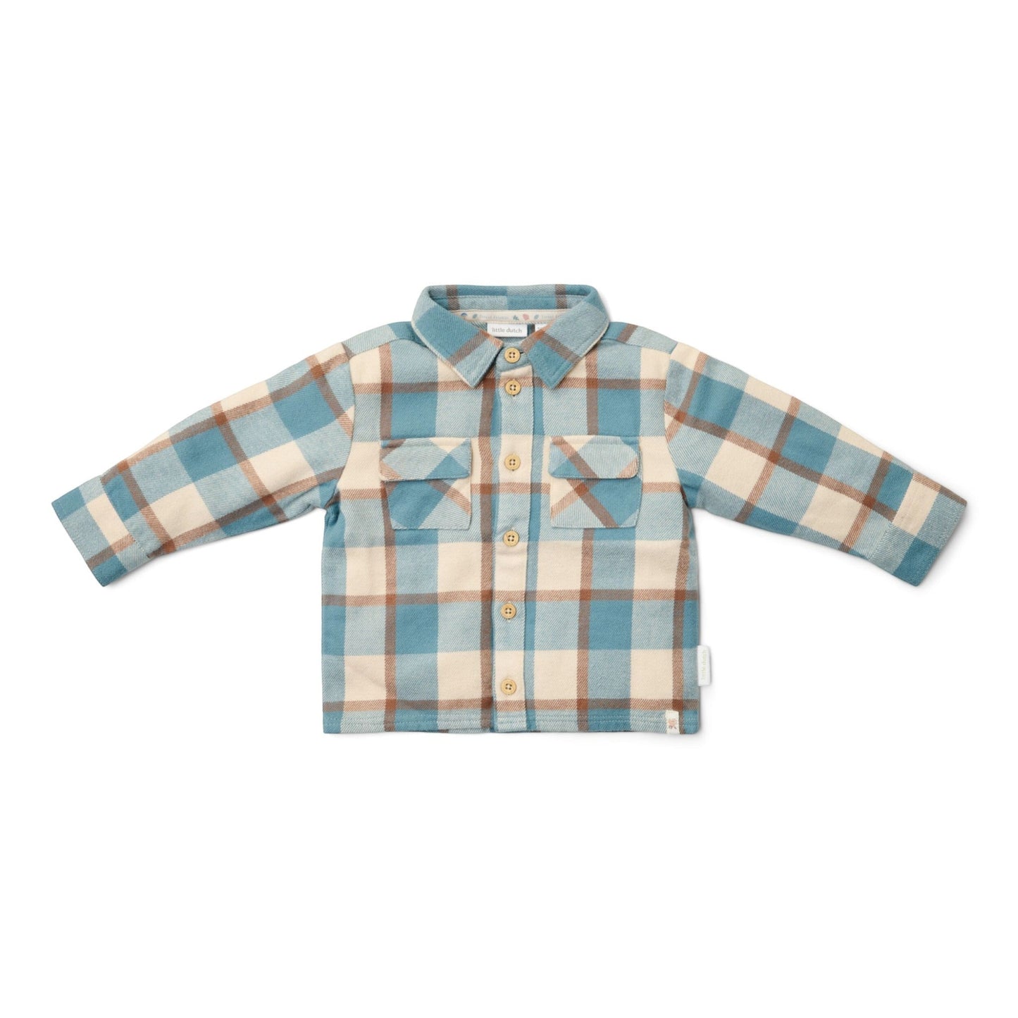 LITTLE DUTCH. Πουκάμισο μακρυμάνικο Stone Blue Check