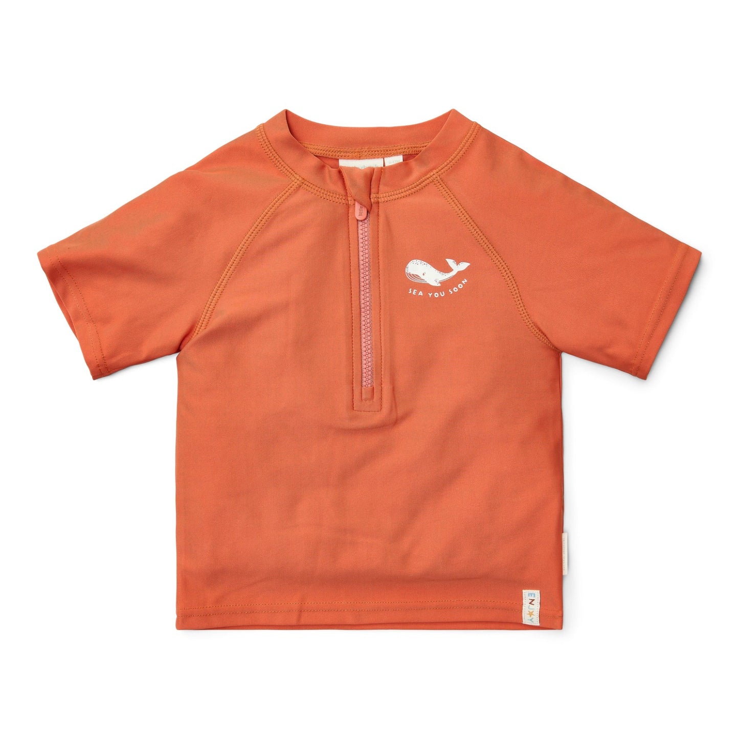 LITTLE DUTCH. Μπλουζάκι κοντομάνικο με προστασία UV Sea Life Coral Red
