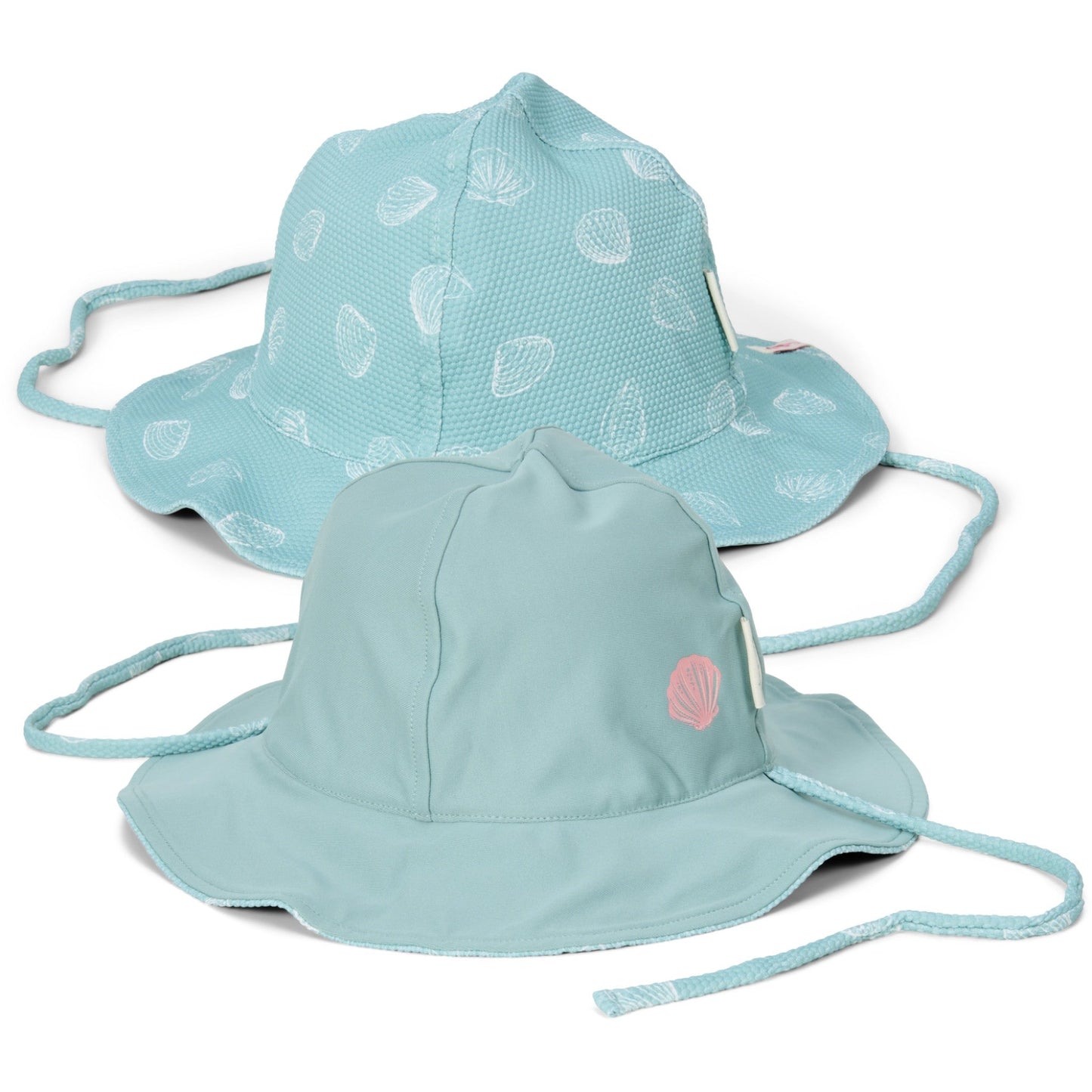 LITTLE DUTCH. Παιδικό καπέλο ήλιου διπλής όψης Ocean Treasures Surf Blue