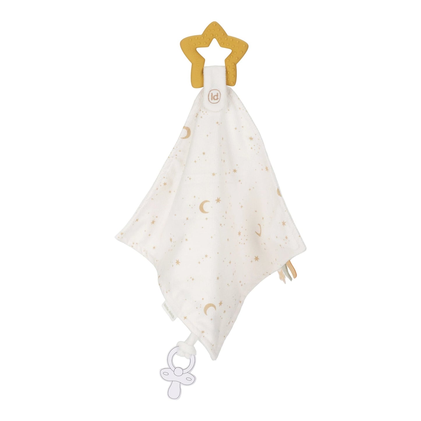 LITTLE DUTCH. Υφασμάτινο ντουντού με μασητικό Newborn Naturals GRS