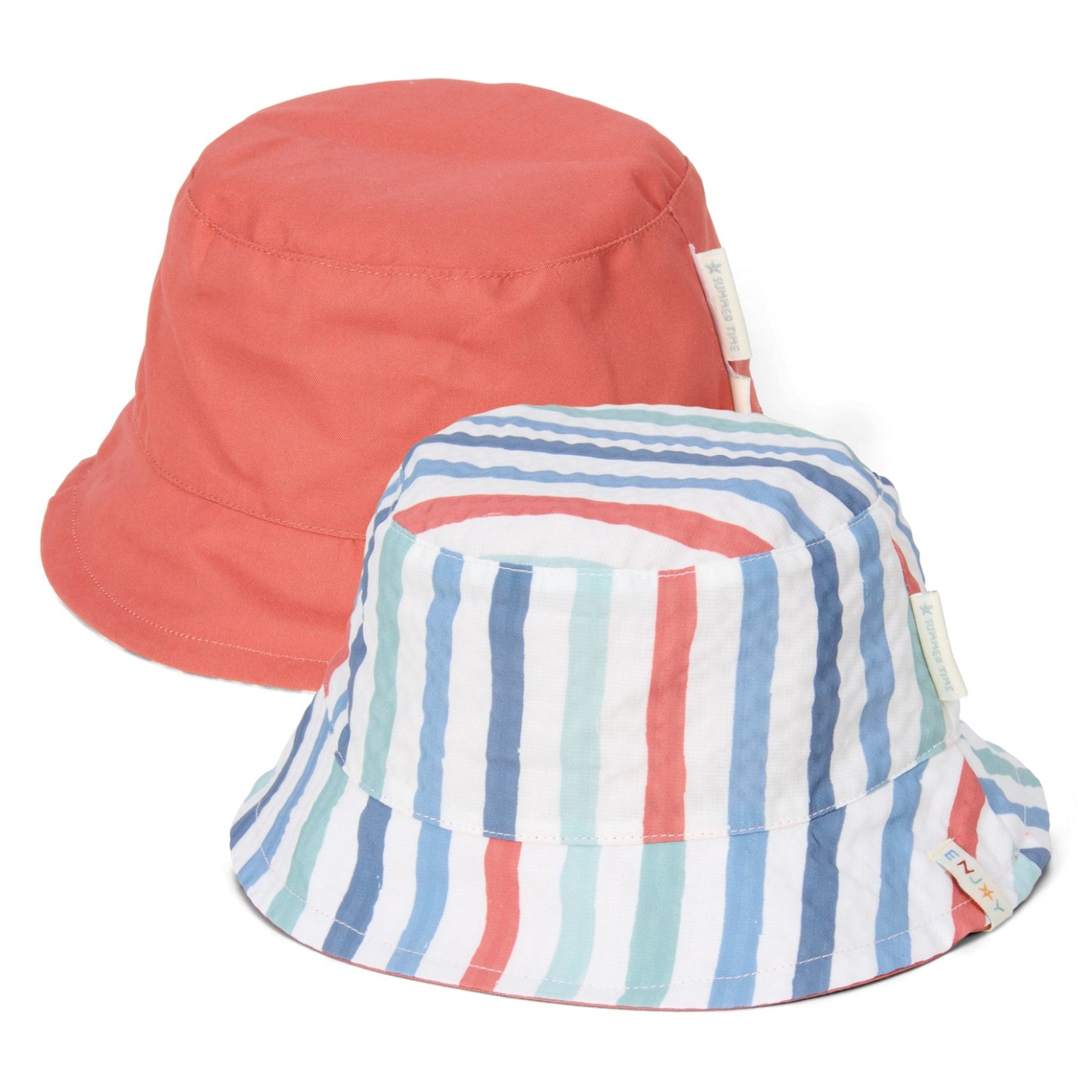 LITTLE DUTCH. Παιδικό καπέλο ήλιου διπλής όψης Stripes Multi-colour