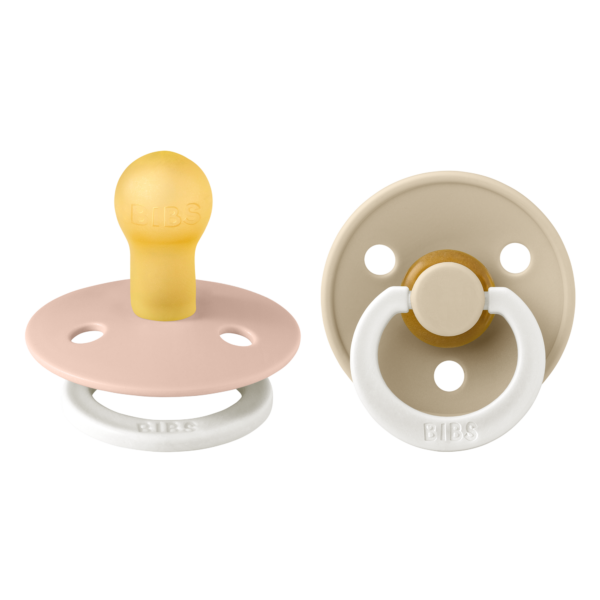 BIBS ΠΙΠΙΛΕΣ COLOUR ROUND 2 PACK- BLUSH/VANILLA GLOW No1