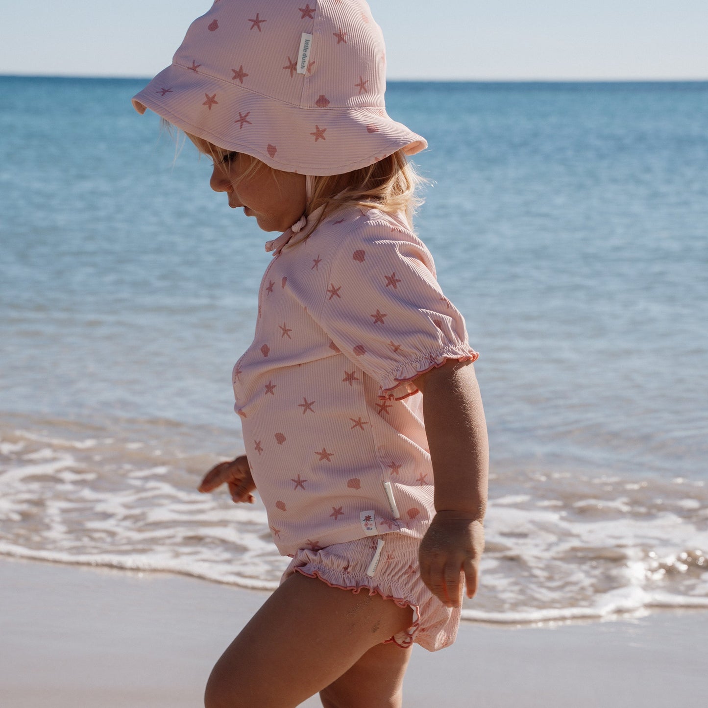 LITTLE DUTCH. Παιδικό μαγιό μπικίνι με βολάν Dreamy Seashells