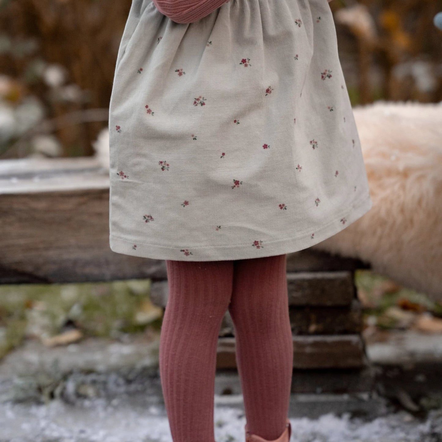 LITTLE DUTCH. Σετ 2 καλσόν Rouge/Garden Green