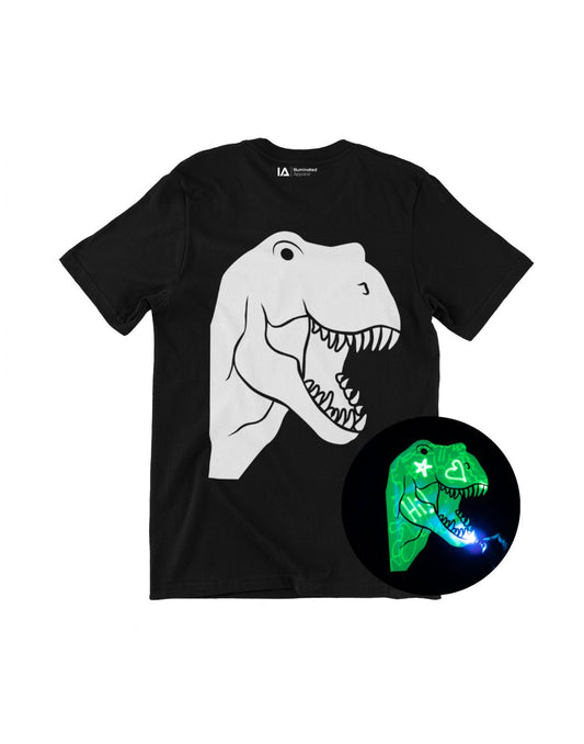 Illuminated Apparel.Παιδική Μπλούζα Interactive Glow Dinosaur