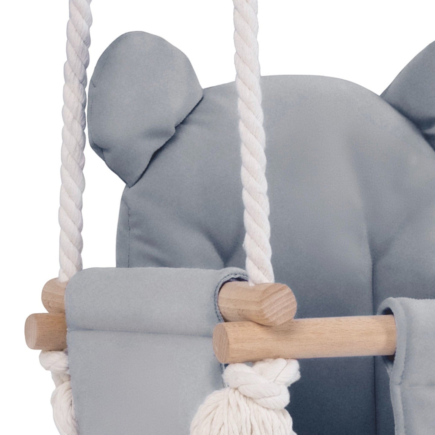 PLUSH NEST. Βρεφική κούνια Teddy Bear Velvet Gray