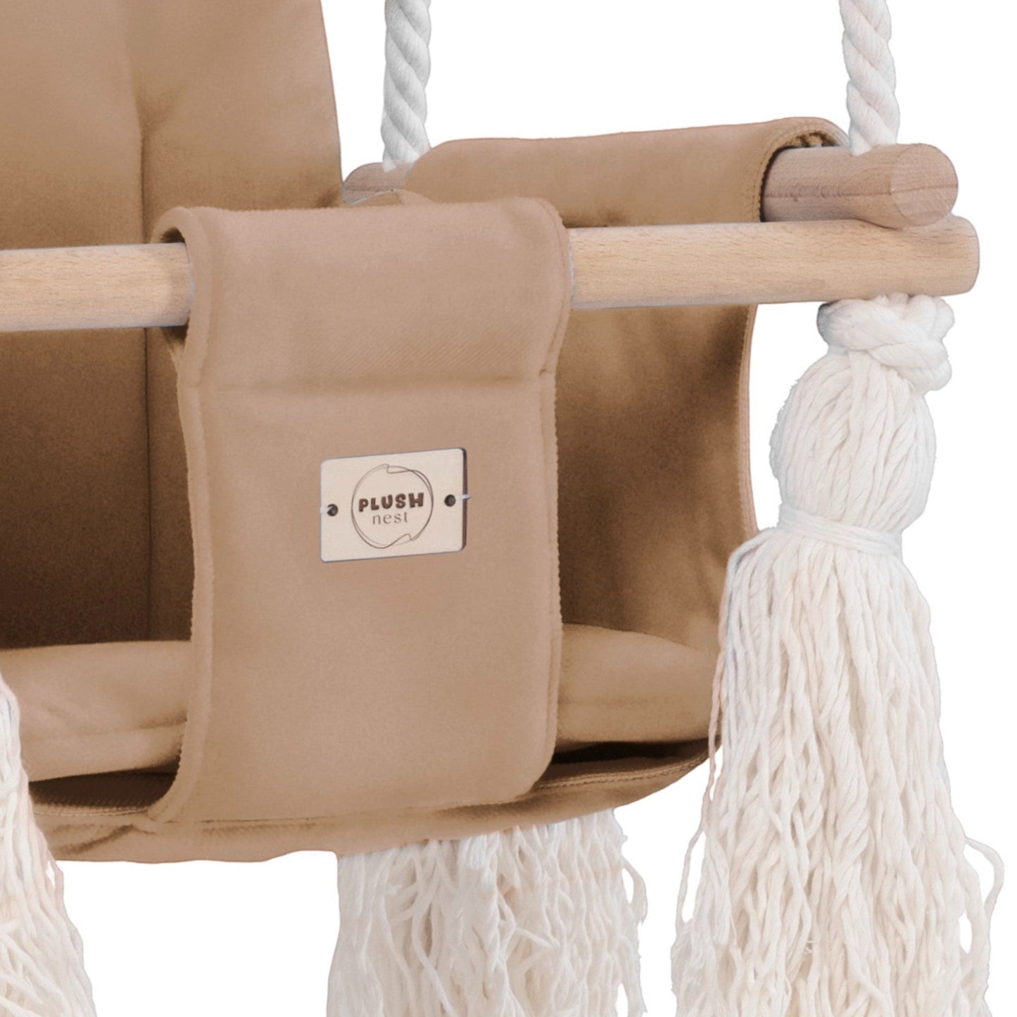PLUSH NEST. Βρεφική κούνια Teddy Bear Velvet Beige