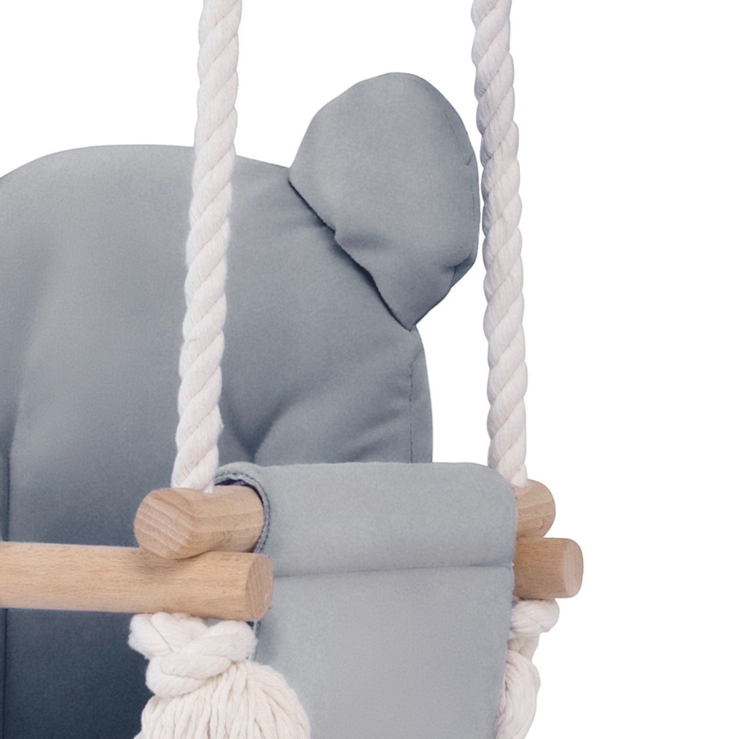 PLUSH NEST. Βρεφική κούνια Teddy Bear Velvet Gray