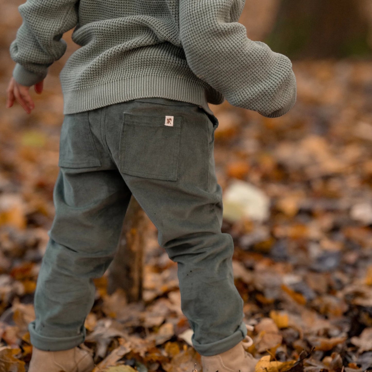 LITTLE DUTCH. Ζακέτα πλεκτή Forest Green