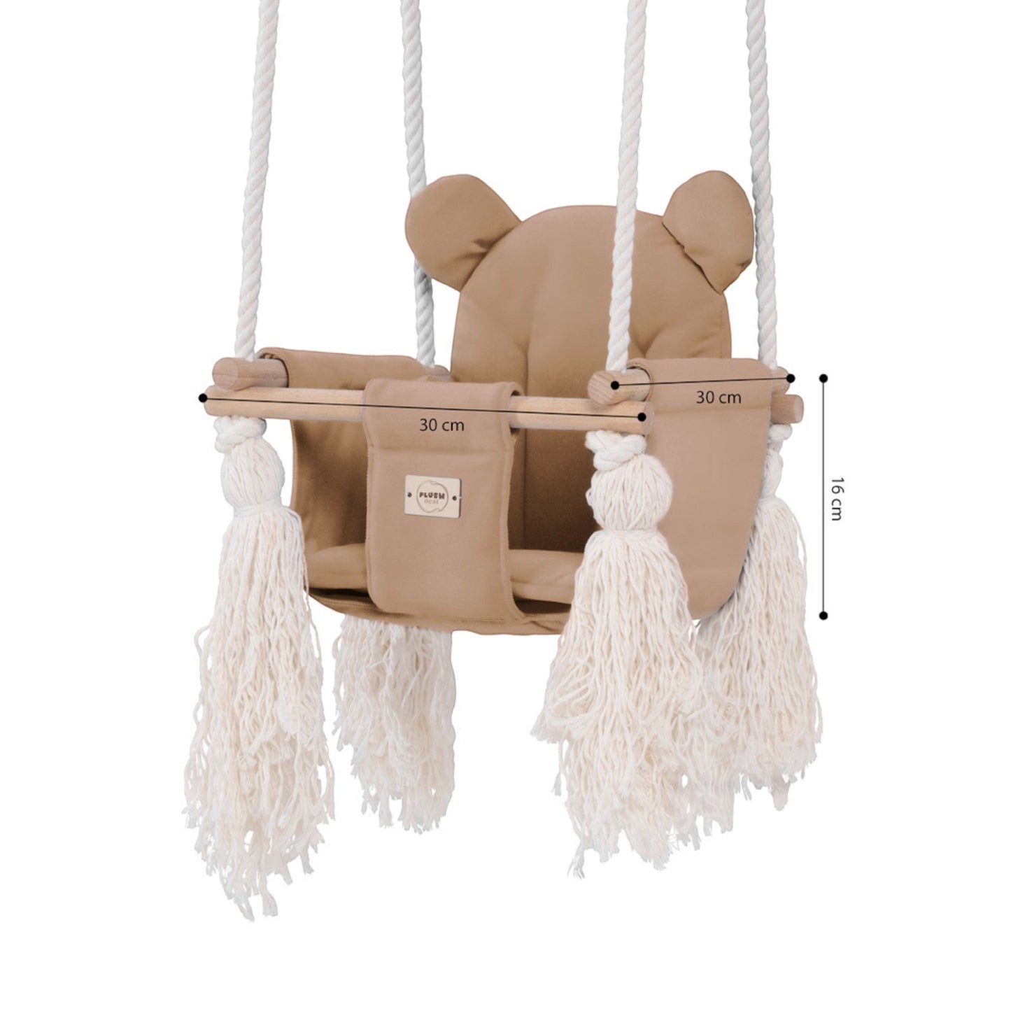 PLUSH NEST. Βρεφική κούνια Teddy Bear Velvet Beige