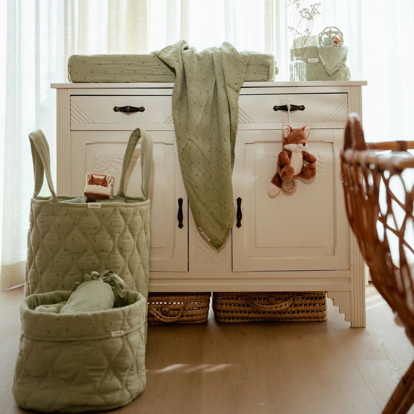 LITTLE DUTCH. Καλάθι αποθήκευσης μεγάλο Pure Sage