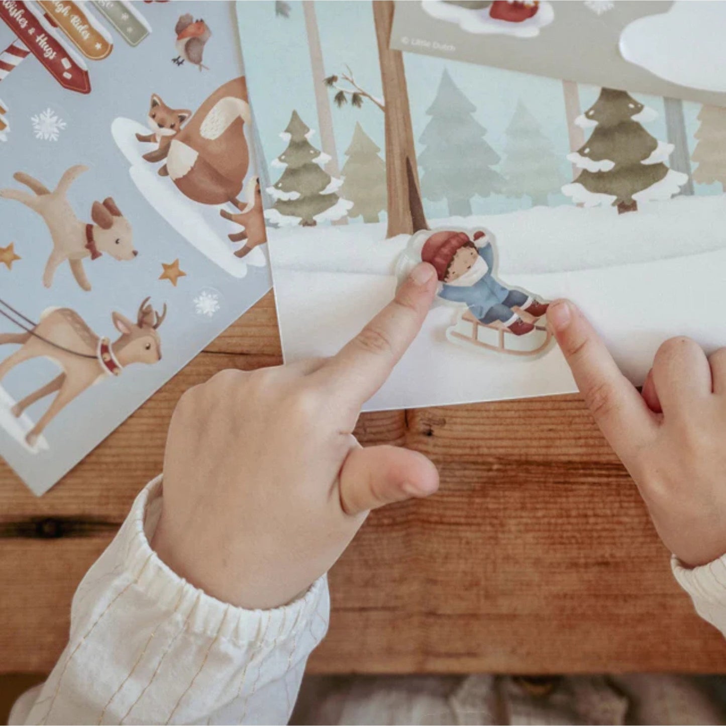 LITTLE DUTCH. Σετ με Χριστουγεννιάτικα αυτοκόλλητα