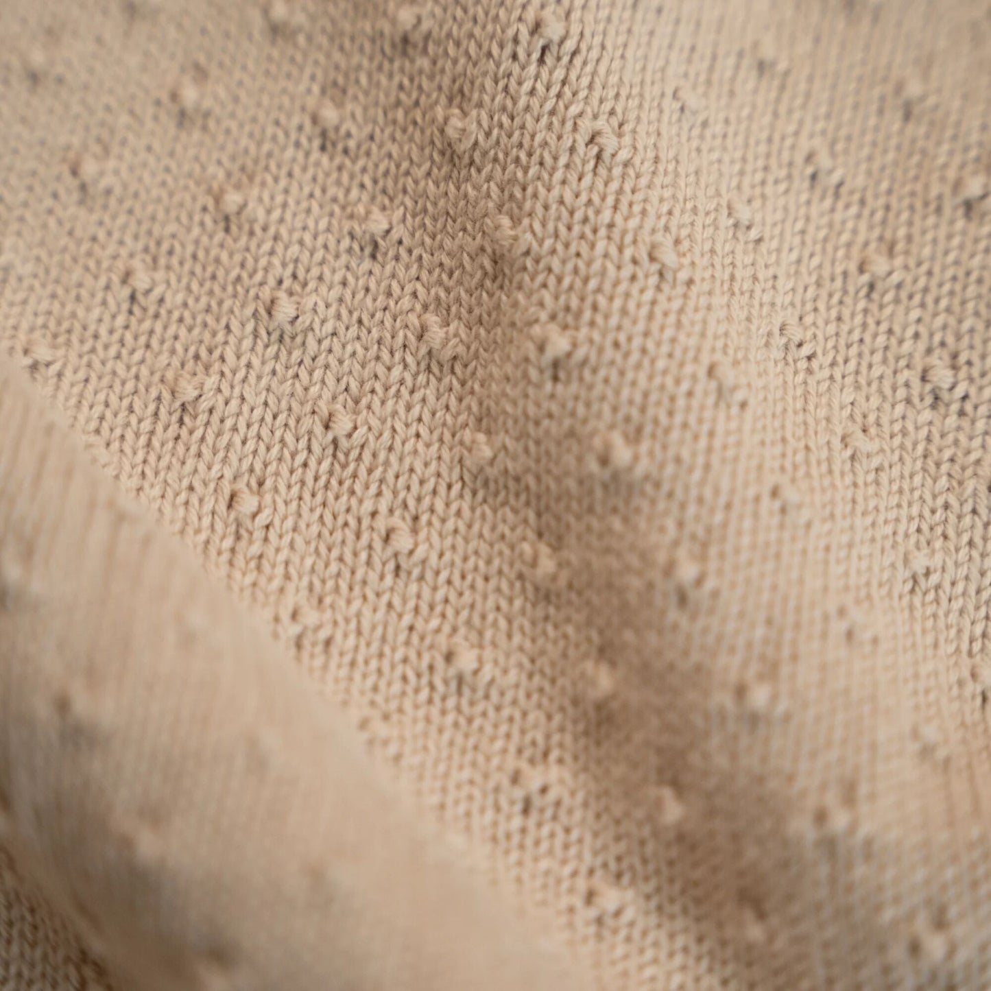 LITTLE DUTCH. Κουβέρτα πλεκτή Pure Soft Beige 70x100