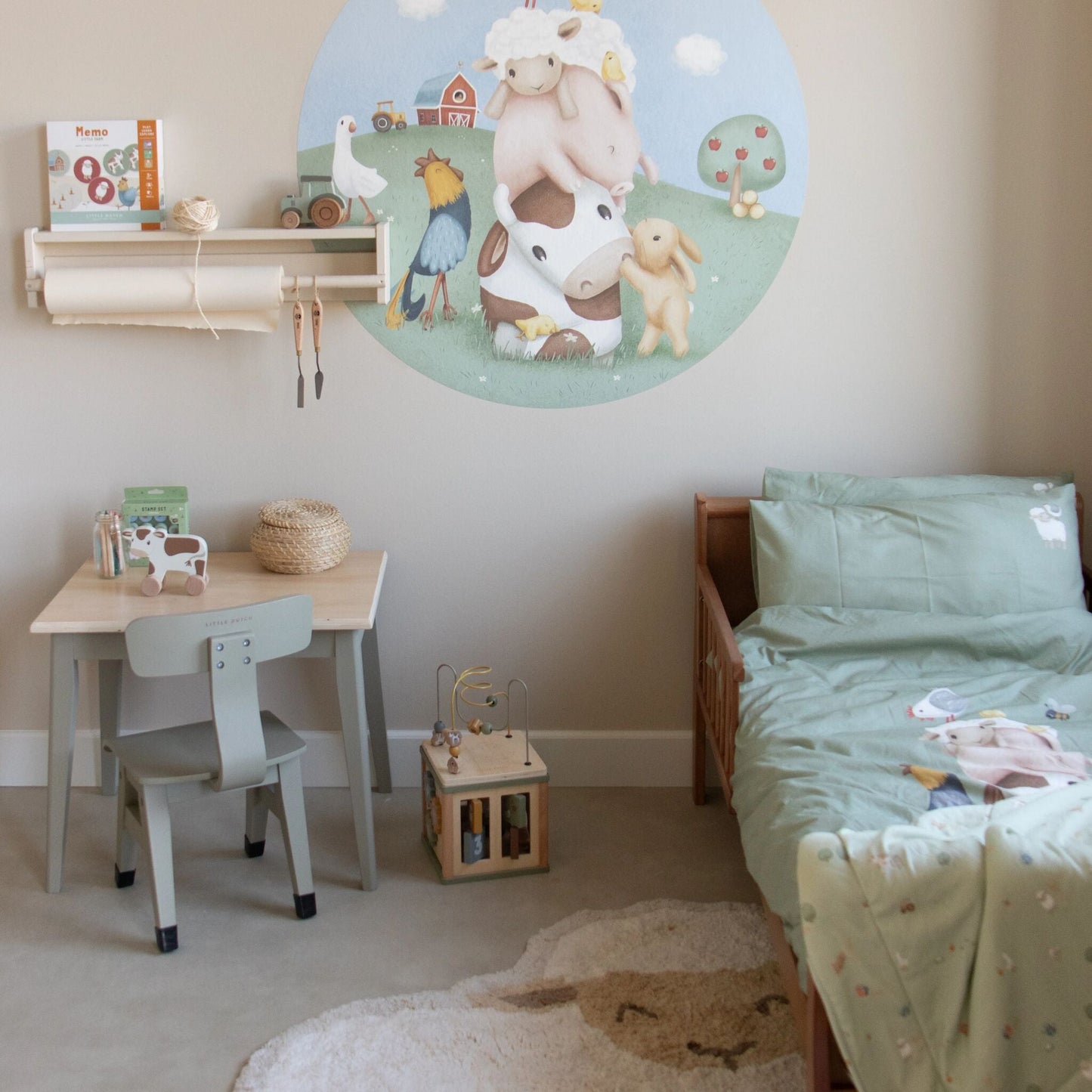 LITTLE DUTCH. Κλινοσκέπασμα Ζωάκια Little Farm 100x140