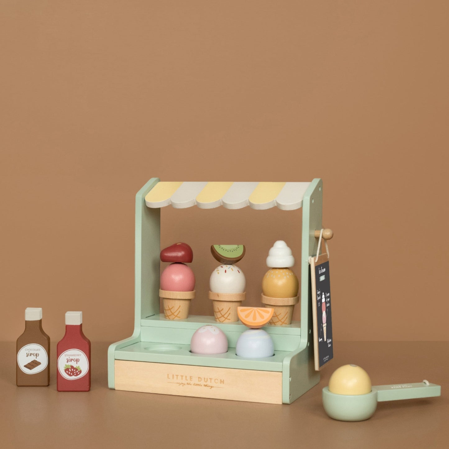 LITTLE DUTCH. Ξύλινο σετ παιχνιδιού παγωτατζίδικο FSC