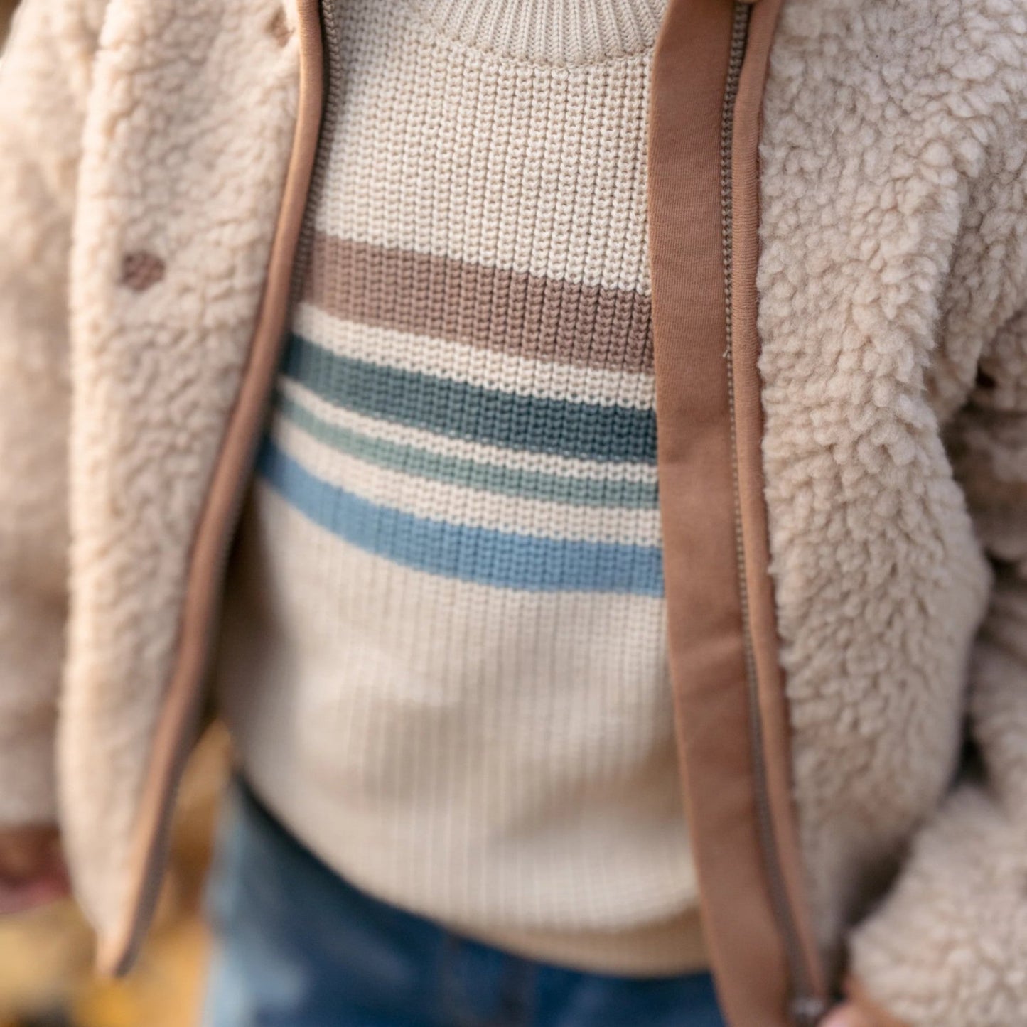 LITTLE DUTCH. Ζακέτα teddy Taupe