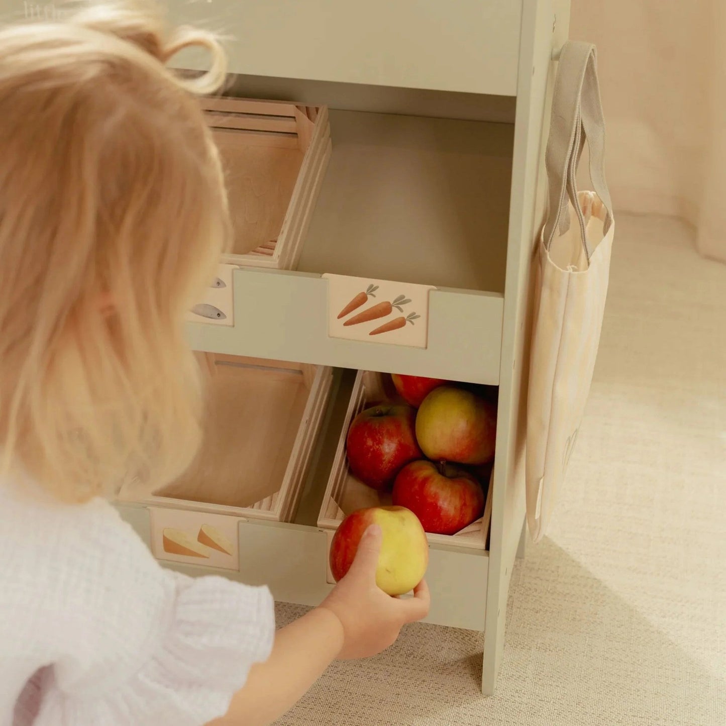 LITTLE DUTCH. Ξύλινος πάγκος αγοράς FSC