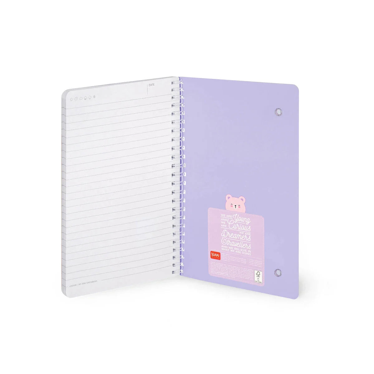 Legami. Spiral Notebook A5 TEDDY BEAR