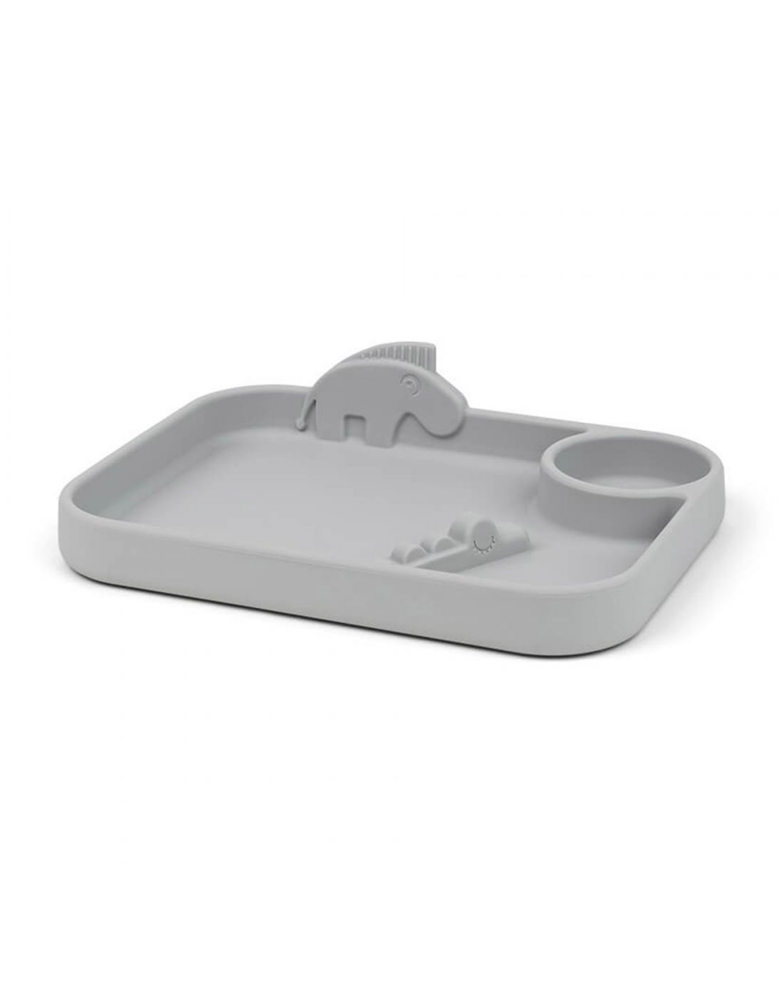 Done by Deer. Παιδικό Πιάτο Peekaboo Compartment Friends Grey