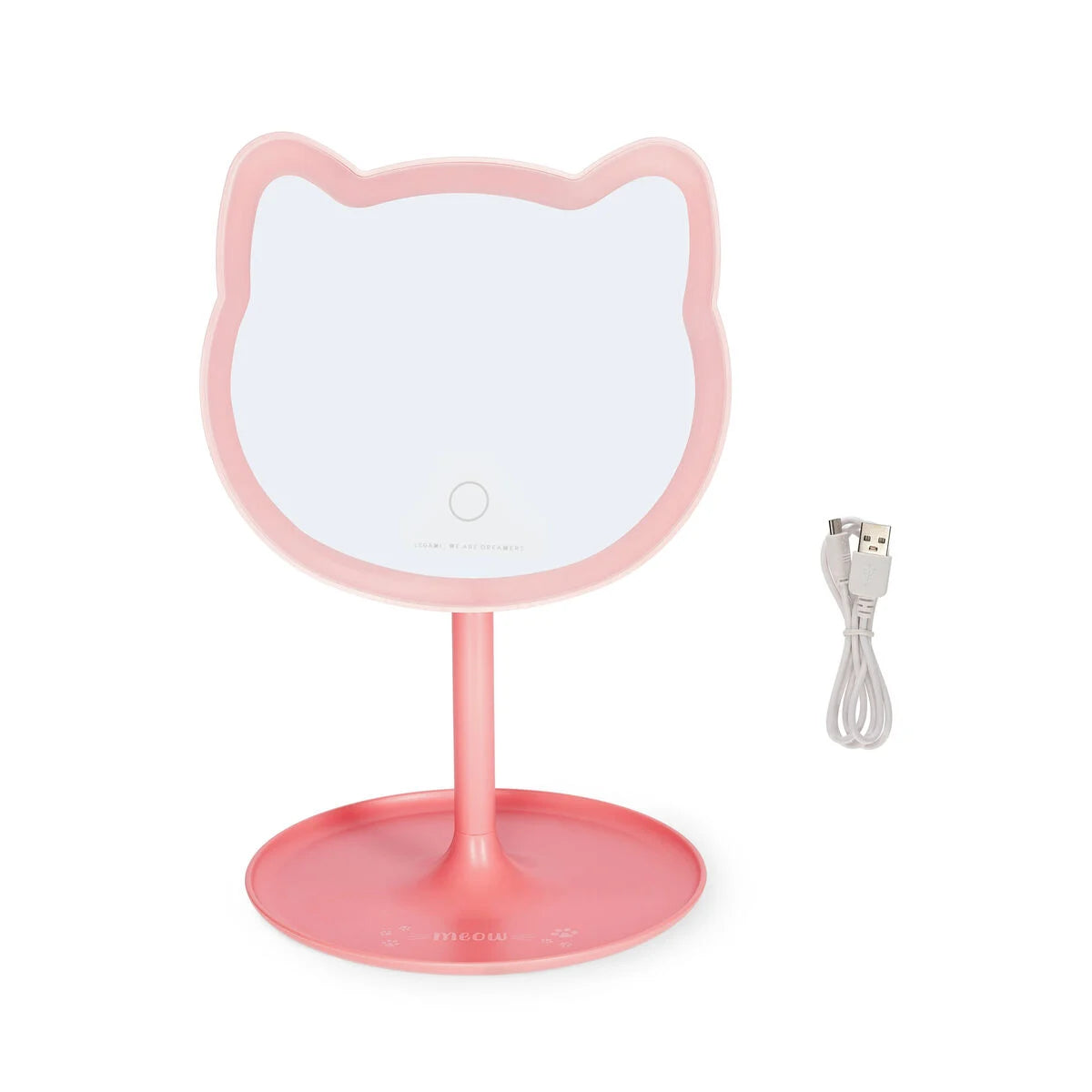 Legami Make-up Mirror with Light - You Look Purrfect!