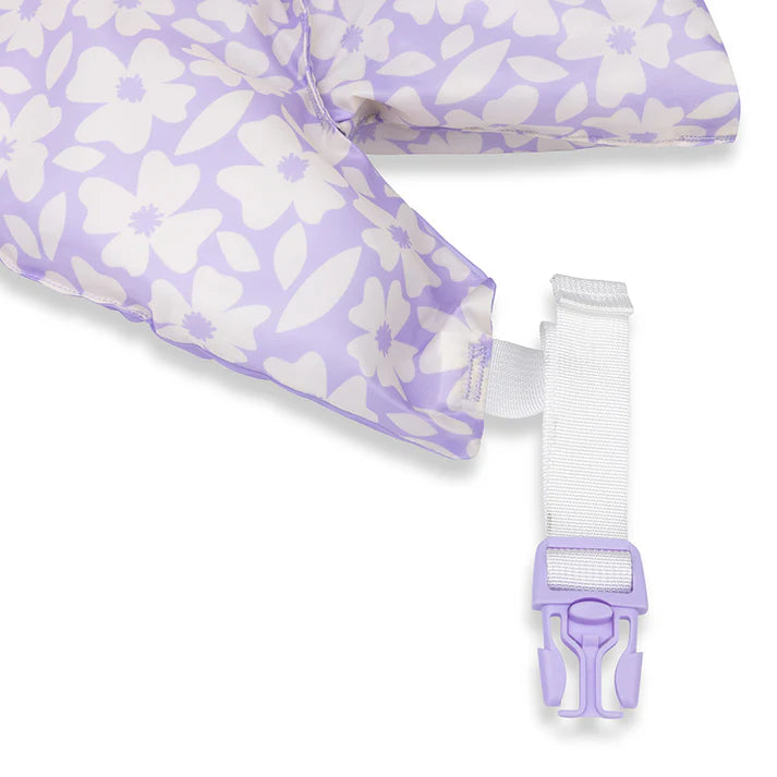 Swim Essentials: Μπρατσάκια με έξτρα θωρακική ενίσχυση για παιδιά με βάρος 15-30 κιλά - " Purple Flowers "