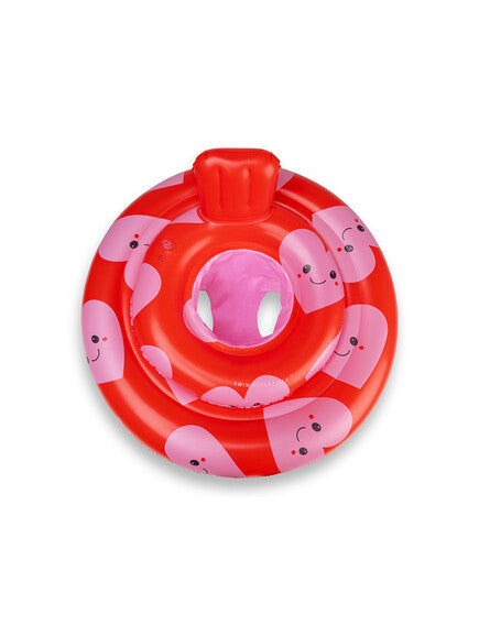 Swim Essentials: Παιδικό σωσίβιο με κάθισμα 69εκ - "Red Hearts"