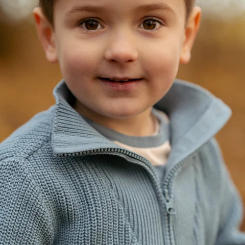 LITTLE DUTCH. Πλεκτό πουλόβερ Stone Blue
