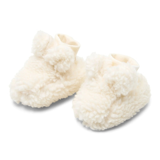 LITTLE DUTCH. Βρεφικά μποτάκια αγκαλιάς teddy Off White