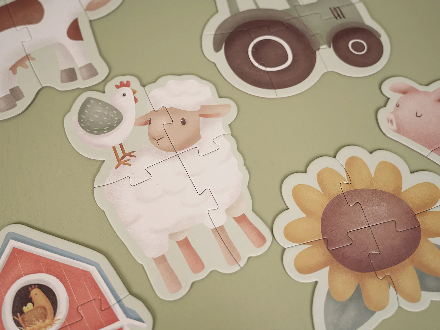 LITTLE DUTCH. Παζλ 6 σε 1 Little Farm FSC