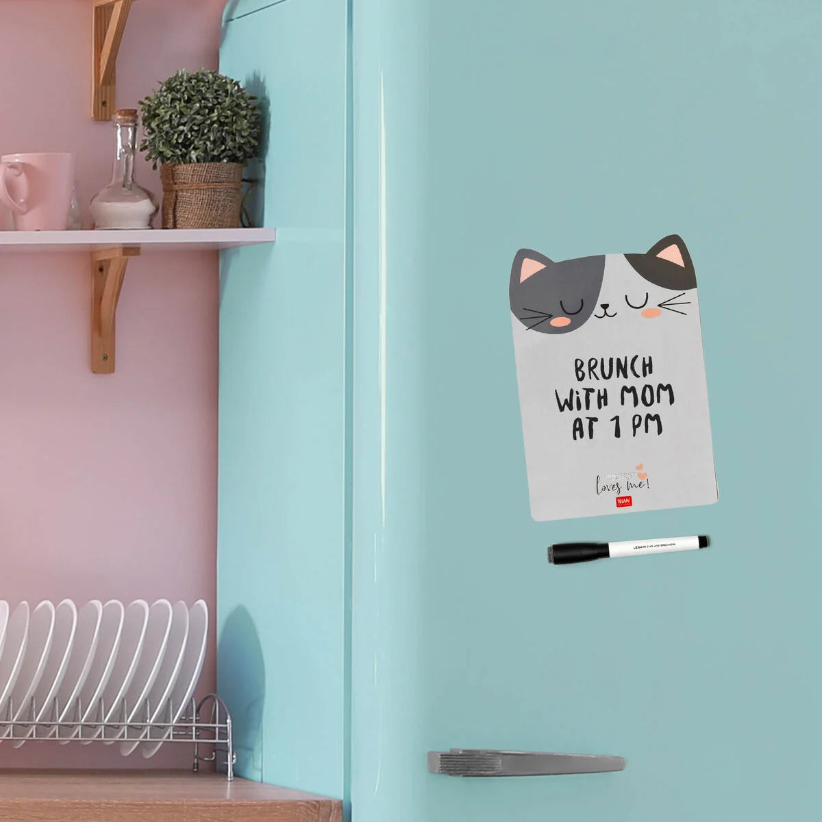 Legami Kitty Magnetic Whiteboard - Something To Remember