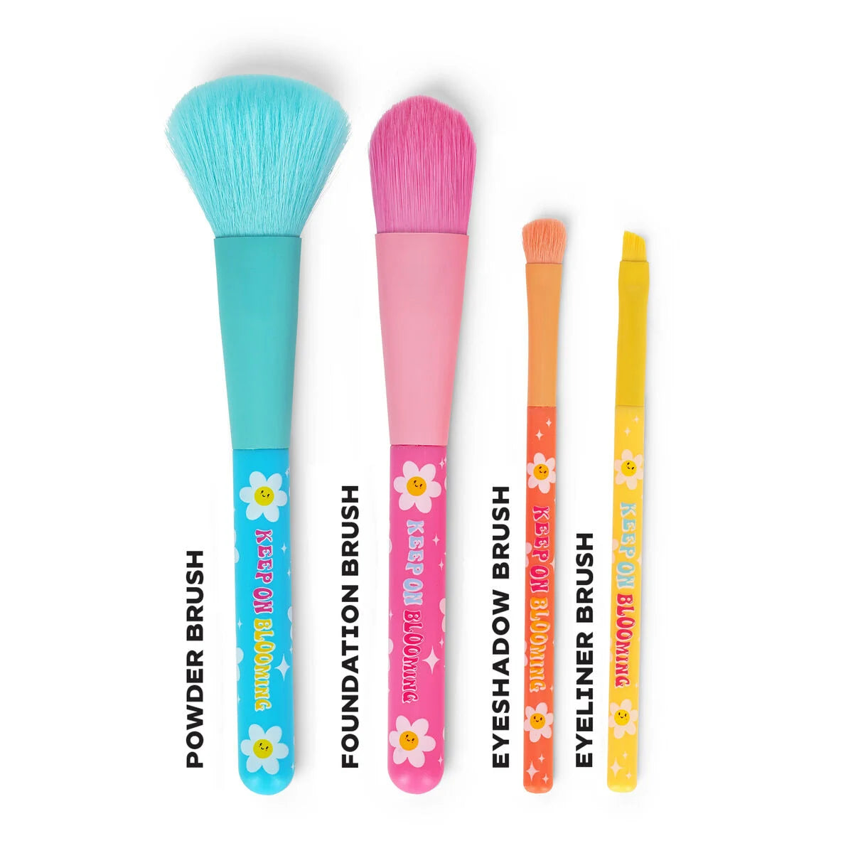 Legami. Set of 4 Daisy Makeup Brushes - Oh My Glow!