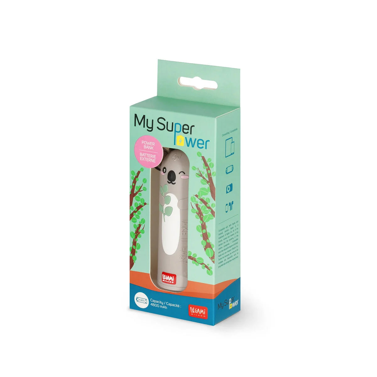 Legami. Portable Battery Charger KOALA