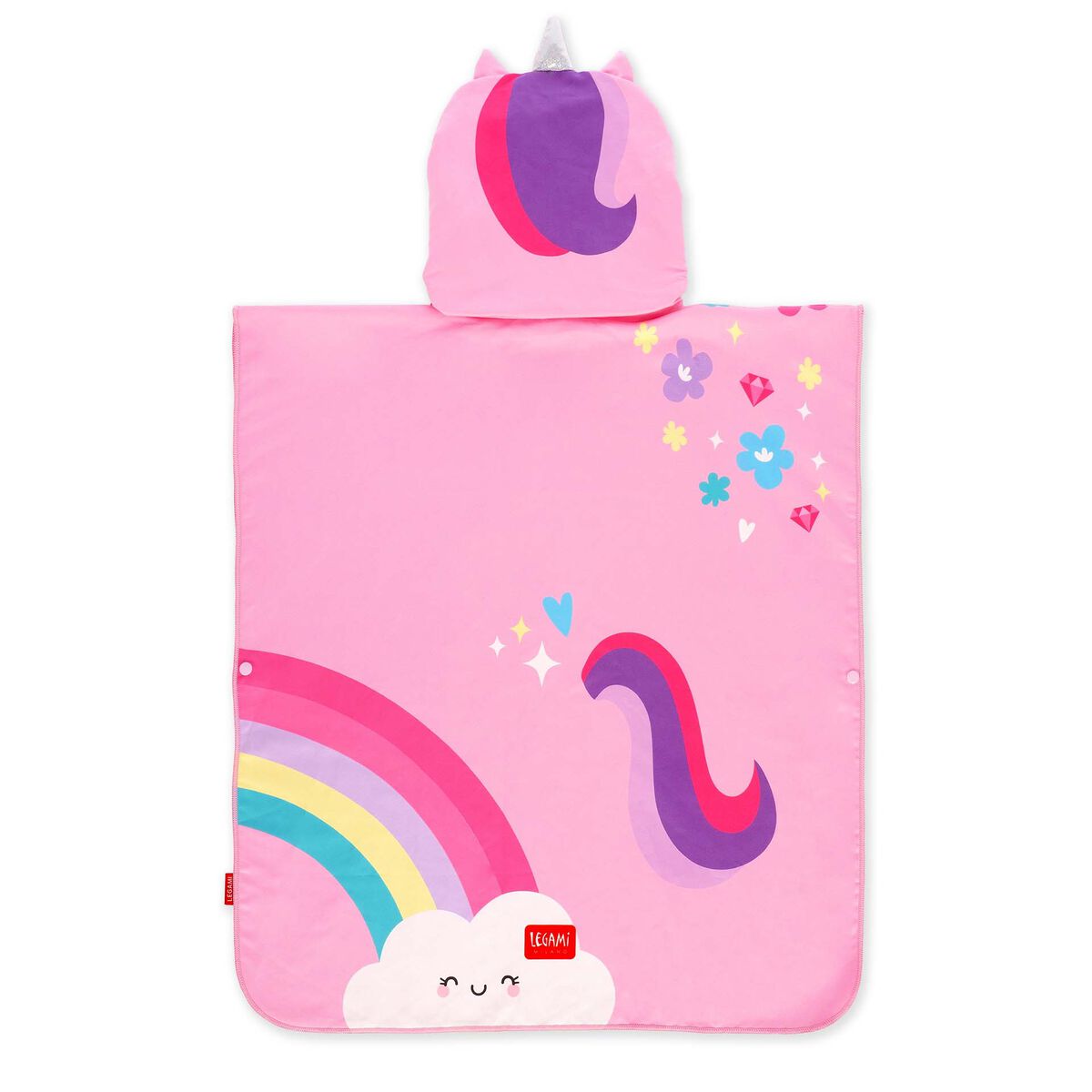 Legami. Unicorn Towelling Poncho For Kids - Kids Poncho