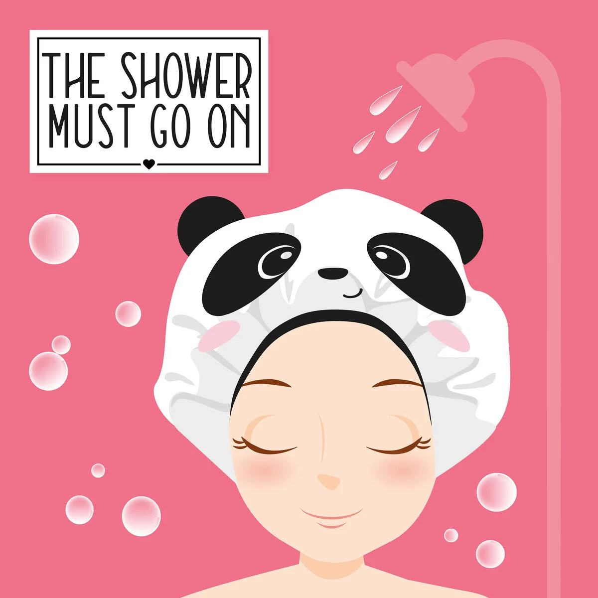 Legami.Panda Shower Cap - The Shower Must Go On
