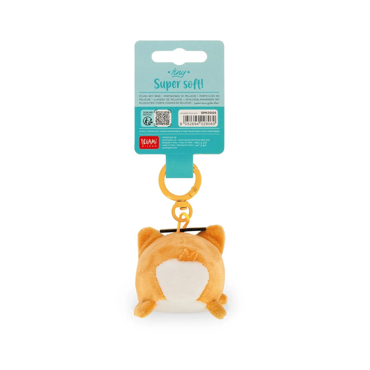 Legami Plush – Super Soft Tiny Corgi Keyring