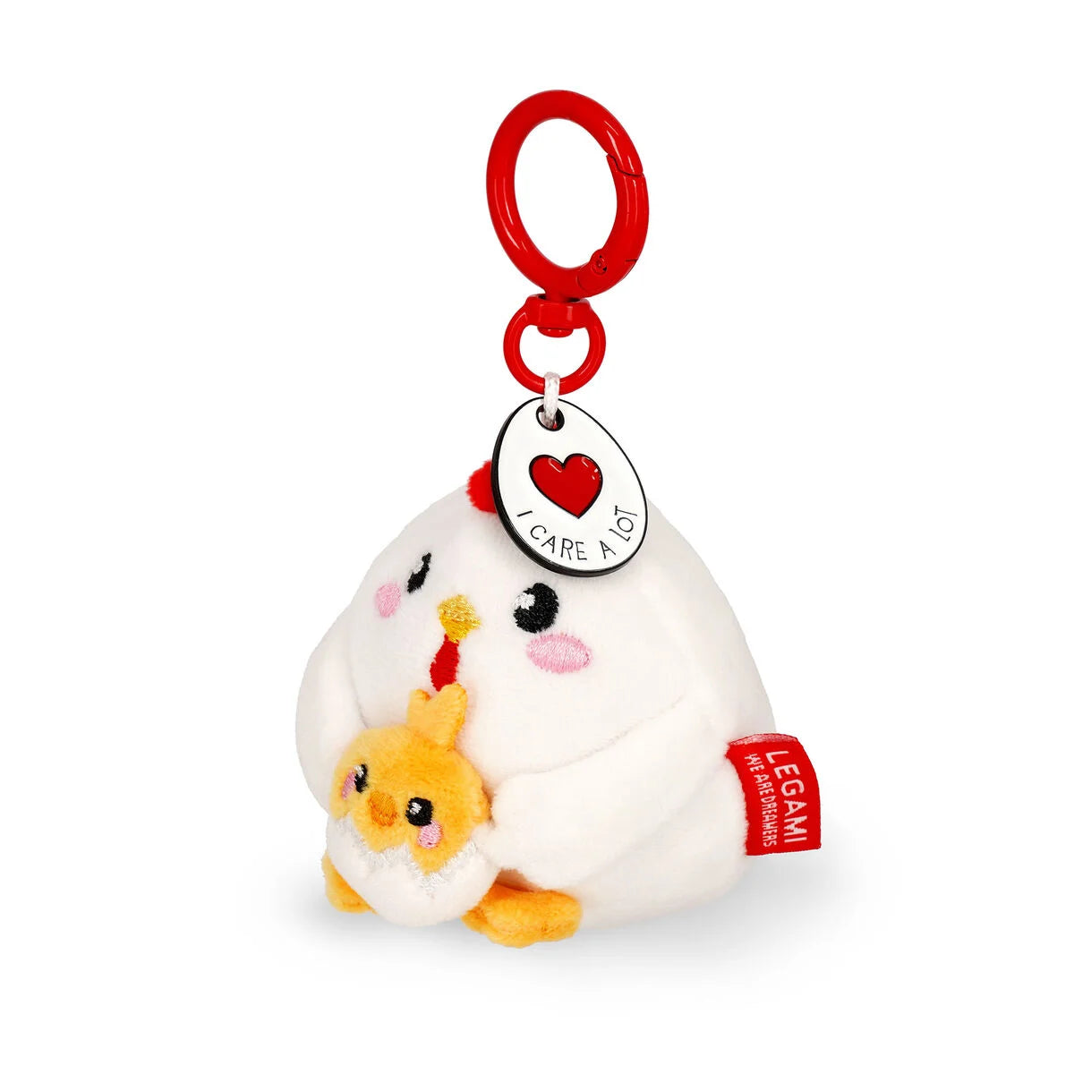 Legami Plush – Super Soft! - Tiny - Hen - Keyring