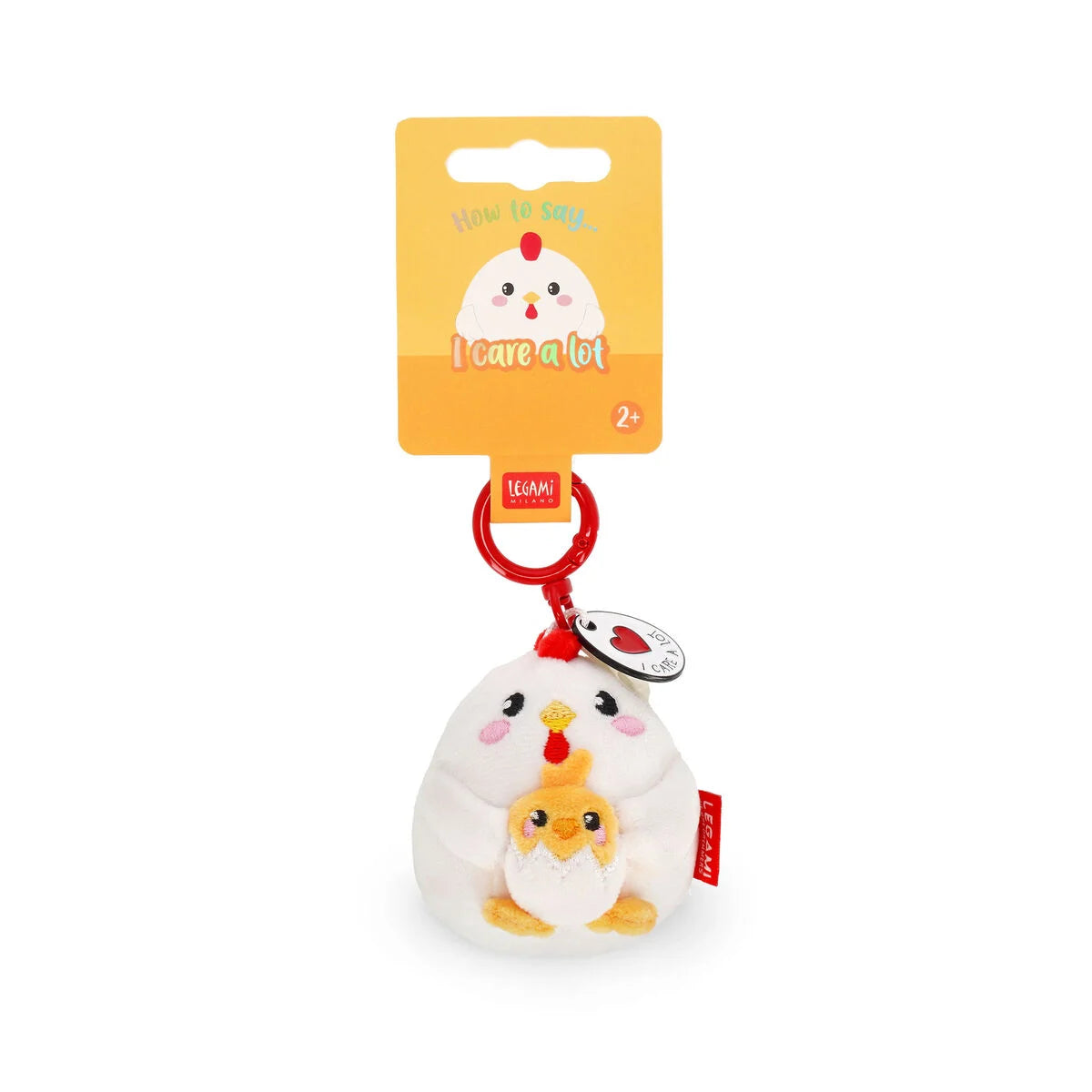 Legami Plush – Super Soft! - Tiny - Hen - Keyring