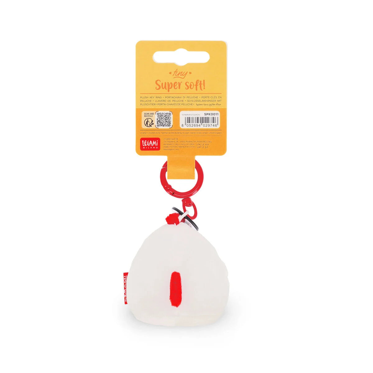 Legami Plush – Super Soft! - Tiny - Hen - Keyring