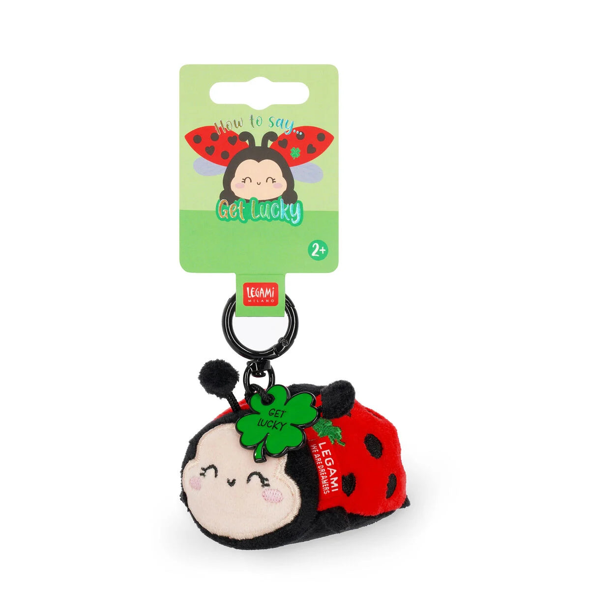 Legami. Ladybug Plush Key Ring - Tiny Super Soft!