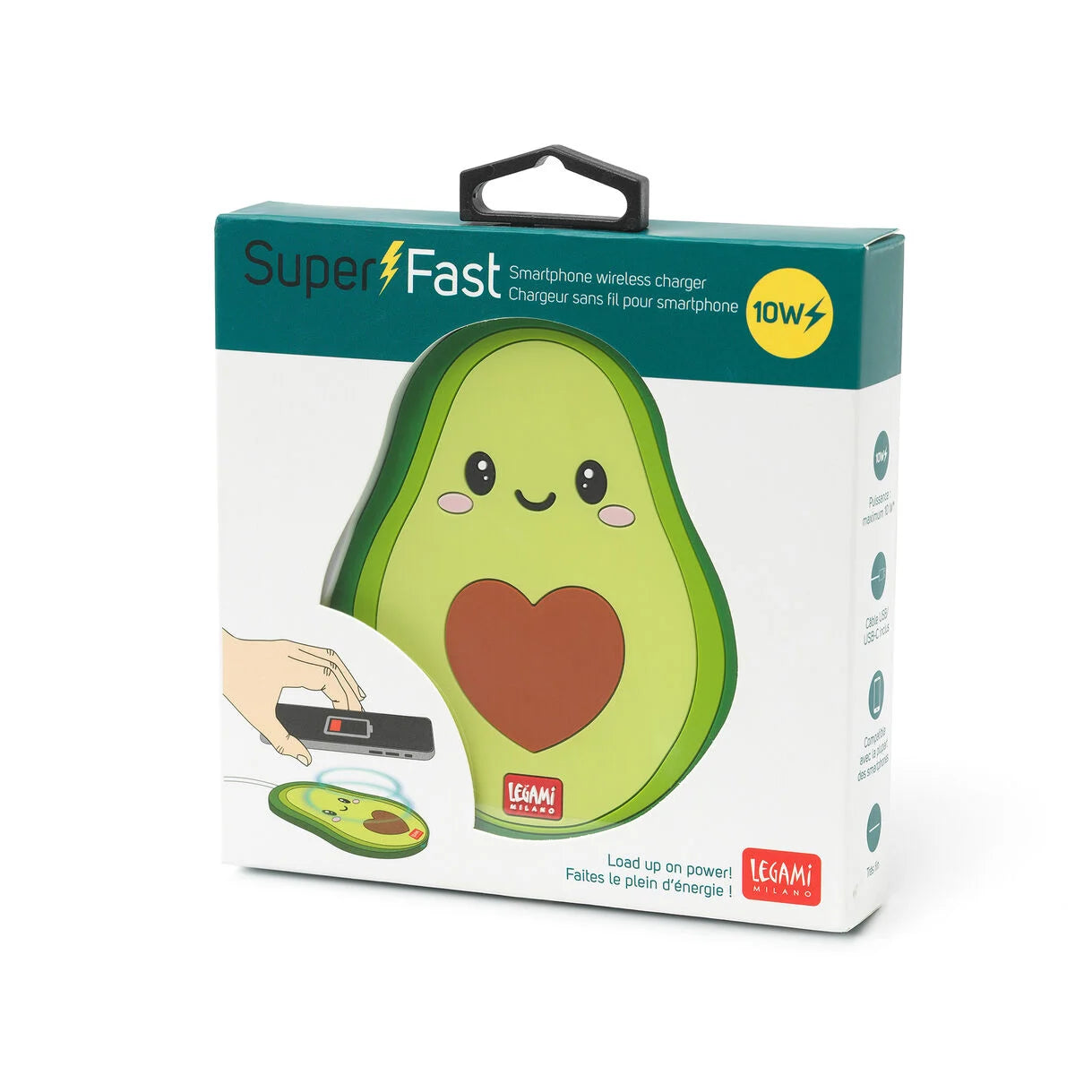 Legami. Wireless Smartphone Charger AVOCADO