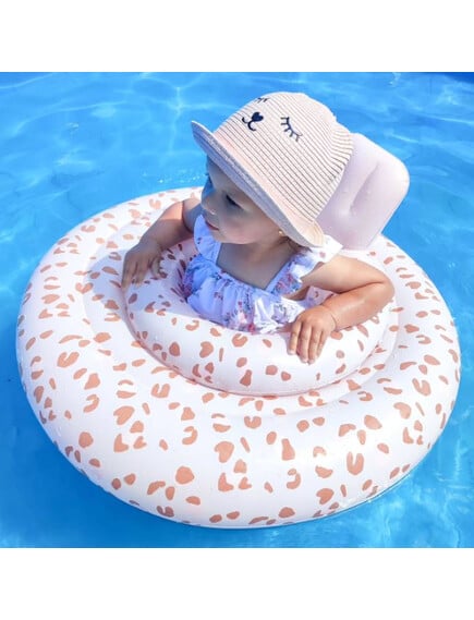 Swim Essentials: Παιδικό σωσίβιο με κάθισμα 69εκ- "Old Pink Leopard"