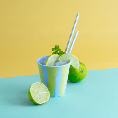 KOZIOL. NORA CUP S STRIPES SWEET BLUE