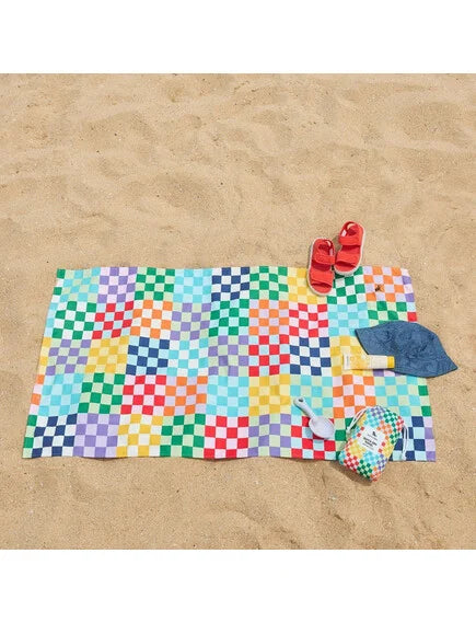 Dock & Bay: Πετσέτα θαλάσσης - Check Me Out Microfiber (Μικροϊνες) 160x90 εκ