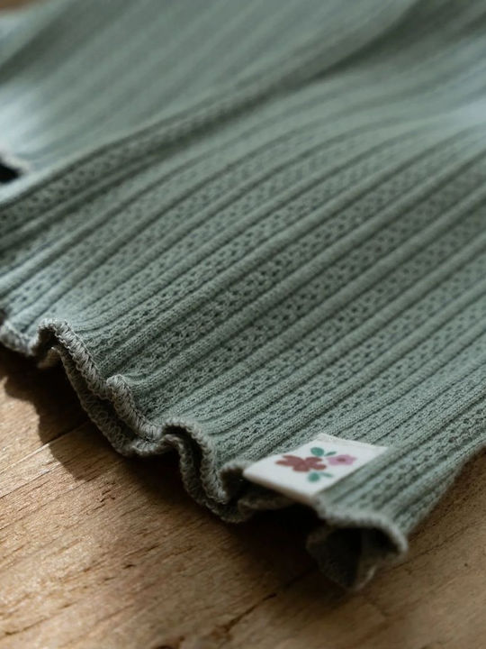 LITTLE DUTCH. Παντελονάκι καμπάνα Garden Green