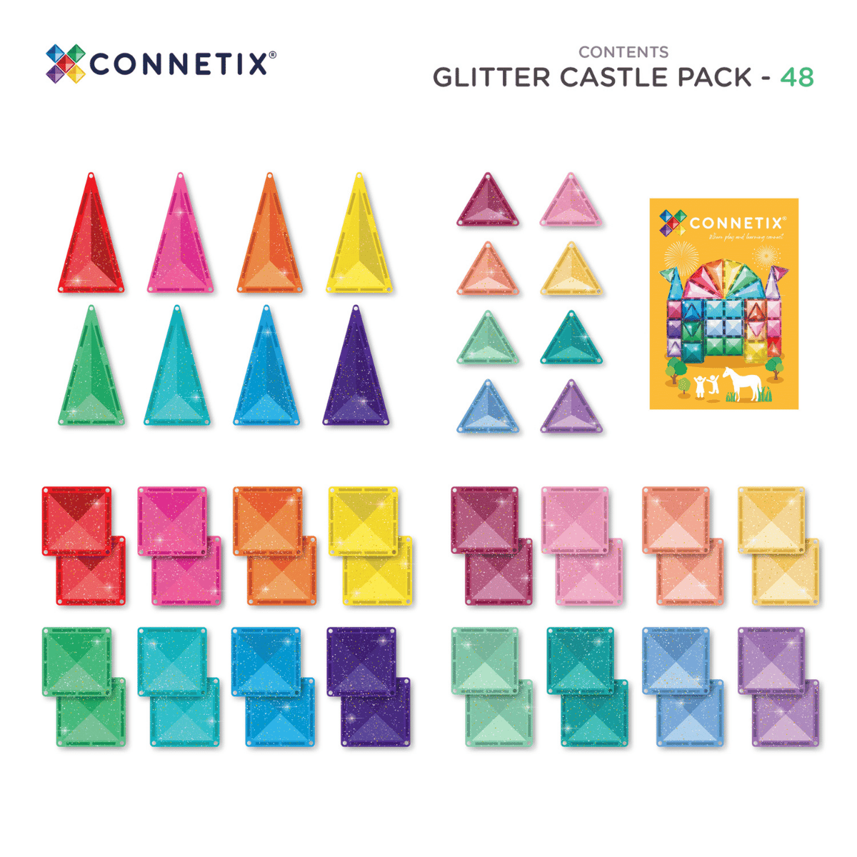 CONNETIX. Glitter Castle Pack 48 pc