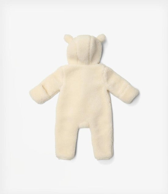 LITTLE DUTCH. Ολόσωμο φορμάκι εξόδου teddy Off White