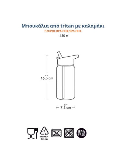 A little lovely company: Παιδικό Παγούρι από Tritan 450ml-Cherries