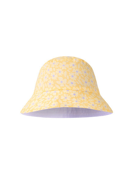 Swim Essentials: Καπέλο με προστασία UPF50+ διπλής όψης- "Yellow Flowers"