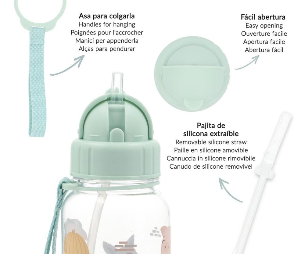 Tutete. Μπουκάλι tritán 500 ml 3 Little Pigs